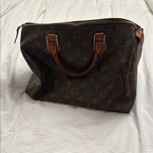 Louis Vuitton Signature Tote with Leather Accents
